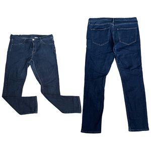 H&M Skinny Ankle Jeans Women's Size 34 Blue Dark Wash Regular Waist